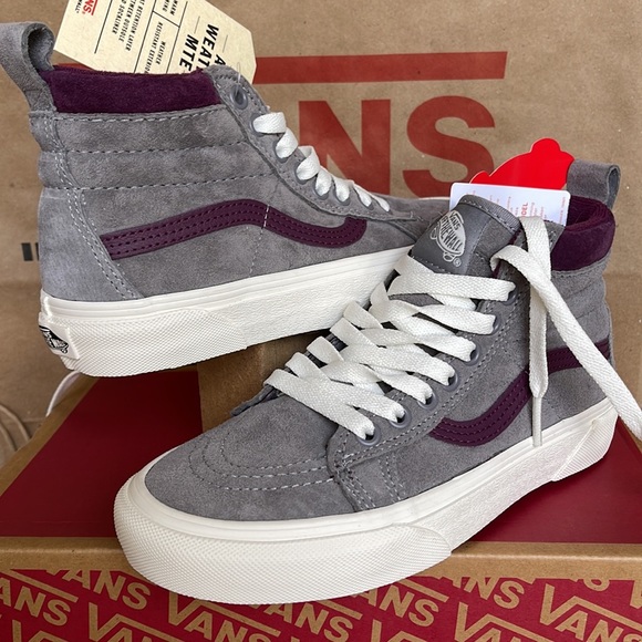 Vans Sk8-Hi MTE Forest Gray/Prune sneakers WMNS - Picture 9 of 16